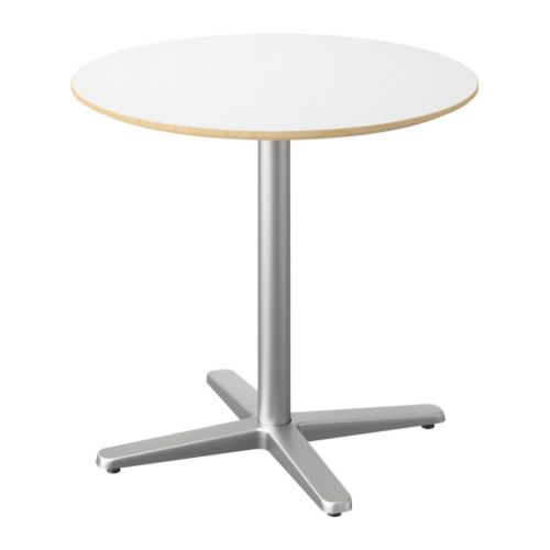 Low Top Table - 28" Round - White